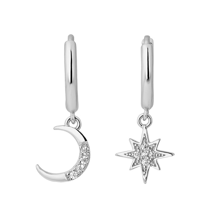 PENDIENTES ASIMÉTRICOS DE PLATA ETERNITY