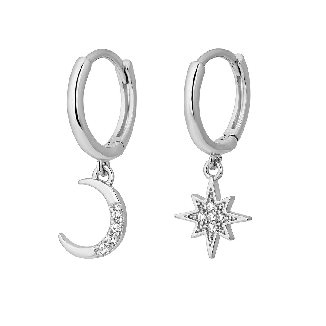 PENDIENTES ASIMÉTRICOS DE PLATA ETERNITY