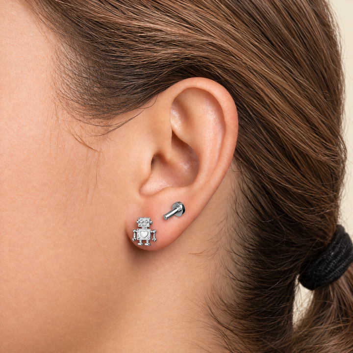 PENDIENTES ASIMÉTRICOS ROBOT ET VIS