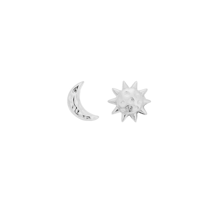 ORECCHINI ASIMMETRICI IN ARGENTO L´ECLIPSE