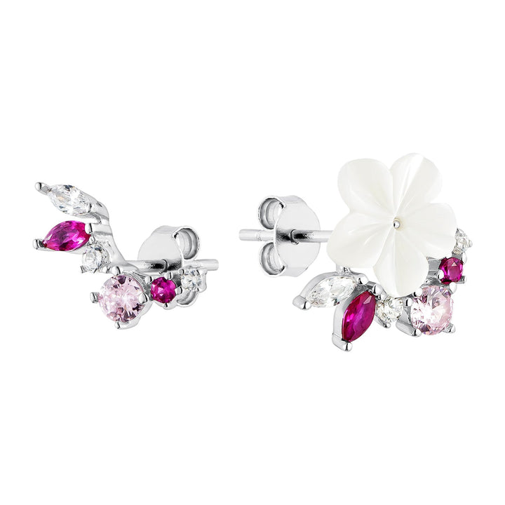 PENDIENTES ASIMÉTRICOS PINK BOUQUET