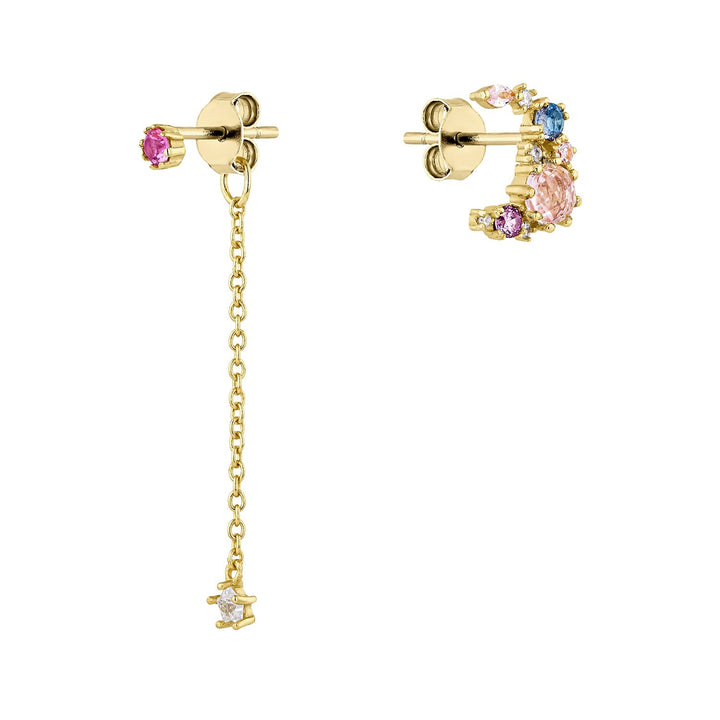 PENDIENTES ASIMÉTRICOS CANDY-MOON