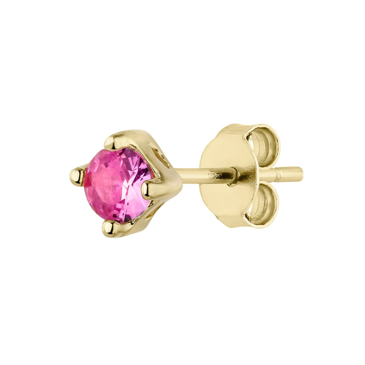 PENDIENTE PIERCING ORO AMARILLO CORUNDUM LUZ
