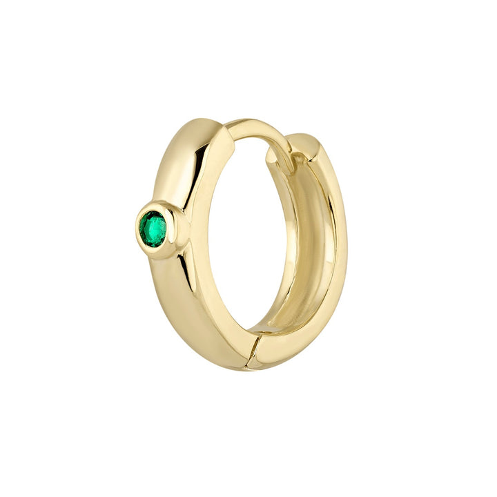 ORECCHINO PIERCING CERCHIO ORO GIALLO VERDE SERENA