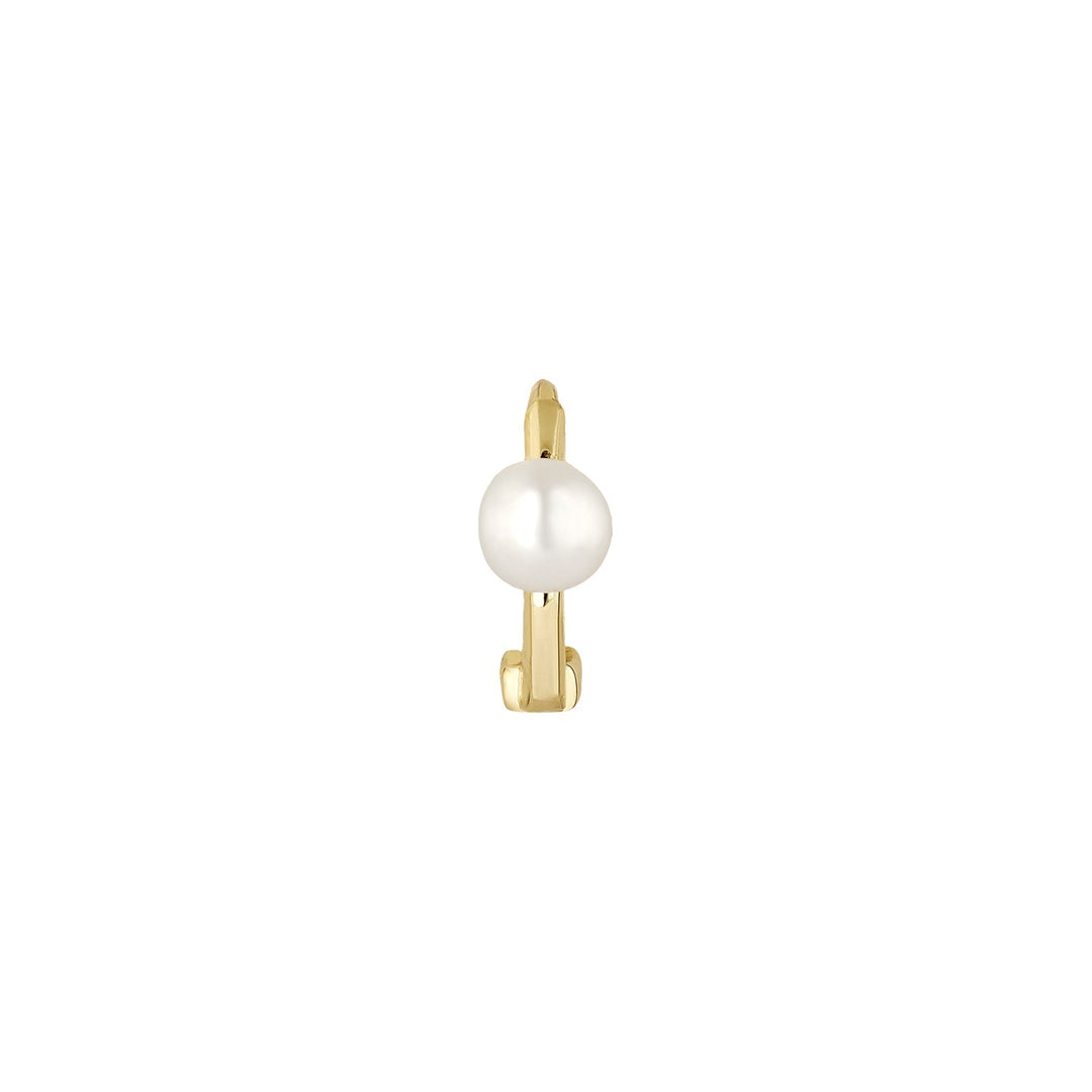 ORECCHINO PIERCING CERCHIO PERLE BIANCHE