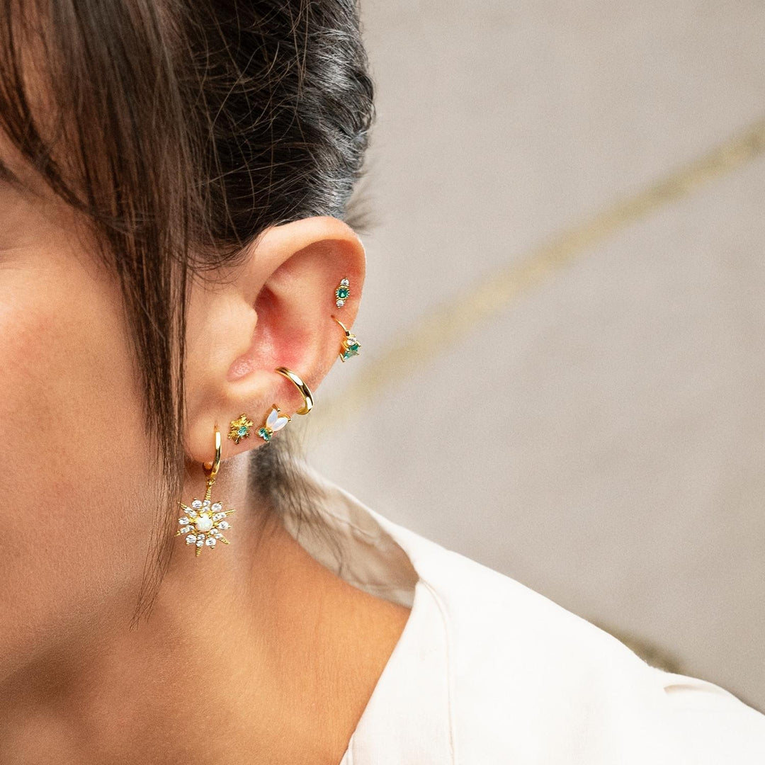 PENDIENTE PIERCING ARO OPAL-STAR