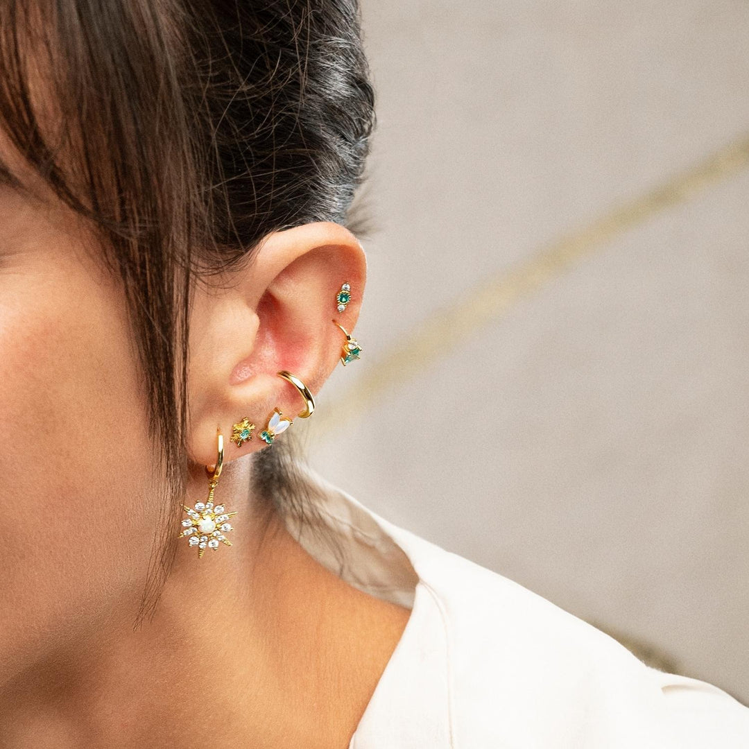 ORECCHINO PIERCING FIocco DI NEVE