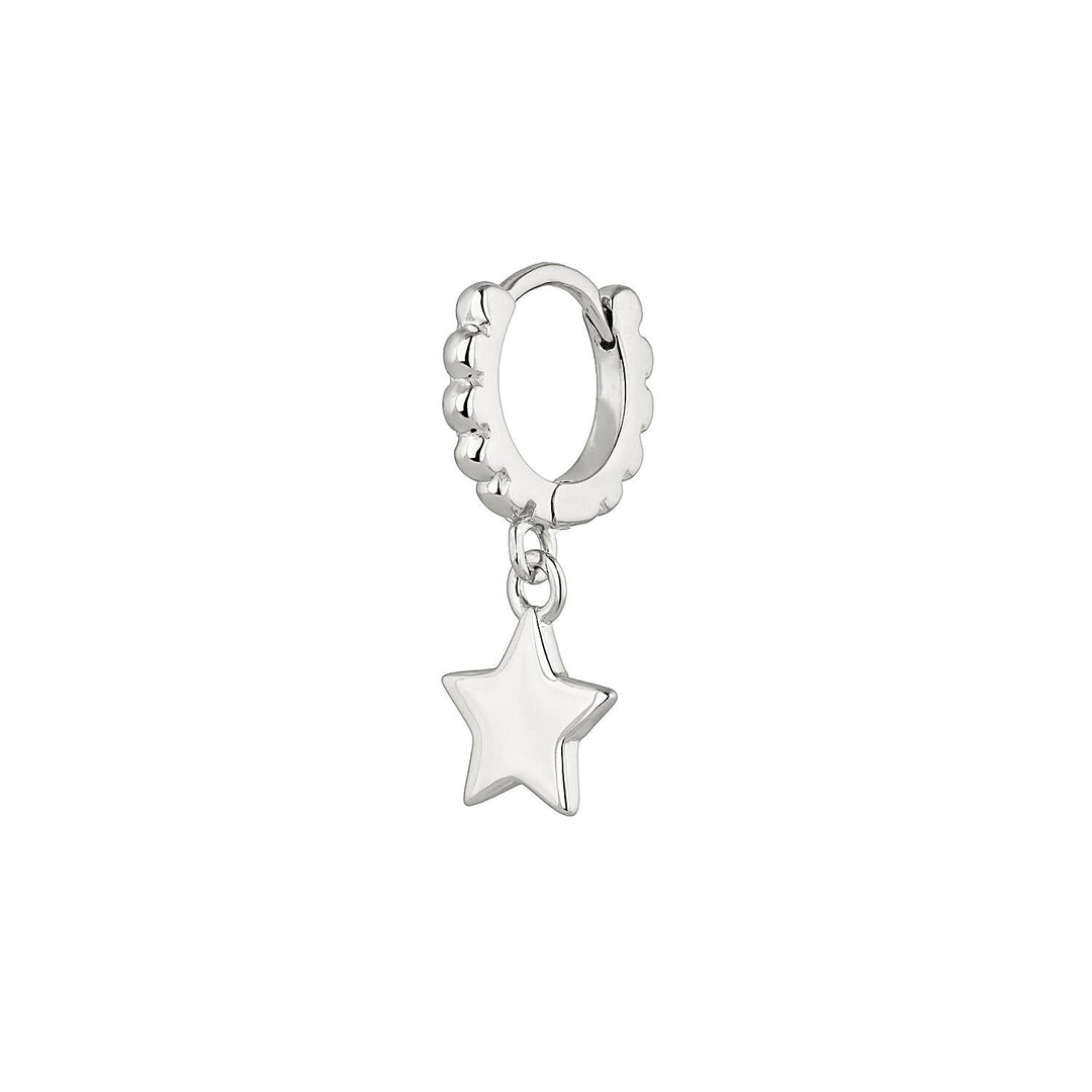 ORECCHINO PIERCING CERCHIO IN ARGENTO STELLA