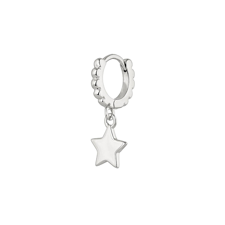 ORECCHINO PIERCING CERCHIO IN ARGENTO STELLA