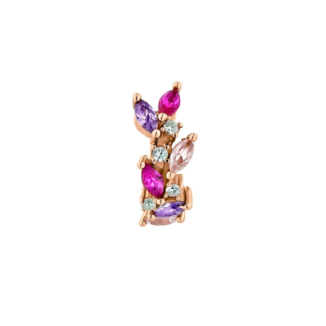 PENDIENTE PIERCING ARO ORO ROSA LAURIER
