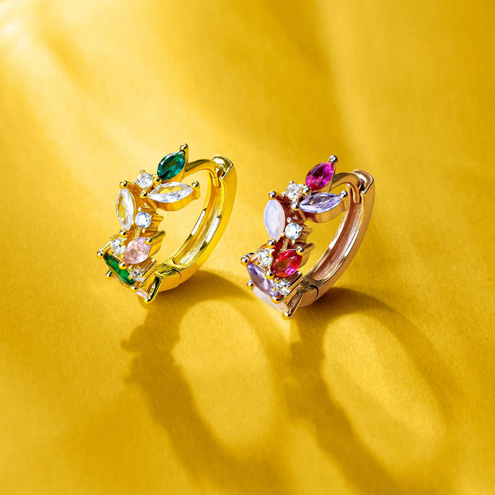PENDIENTE PIERCING ARO ORO ROSA LAURIER