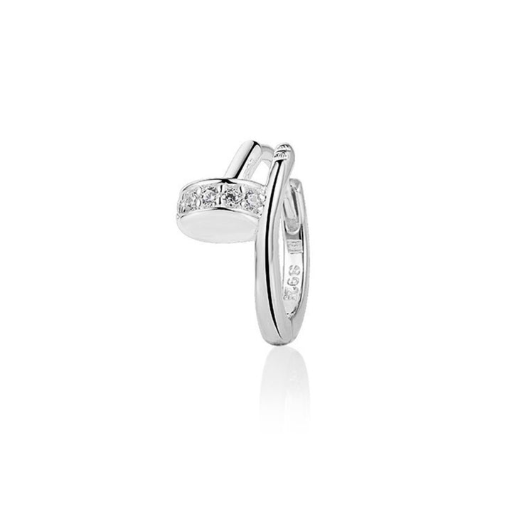PENDIENTE PIERCING ARO DE PLATA LUXE CLAU