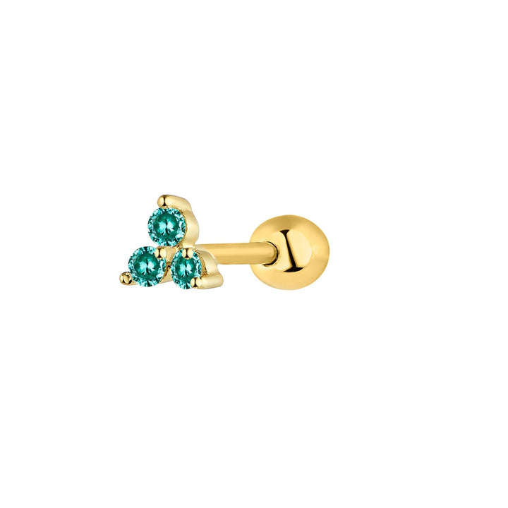 ORECCHINO PIERCING ORO GIALLO PARAIBA PRINCESSE-TRAGUS