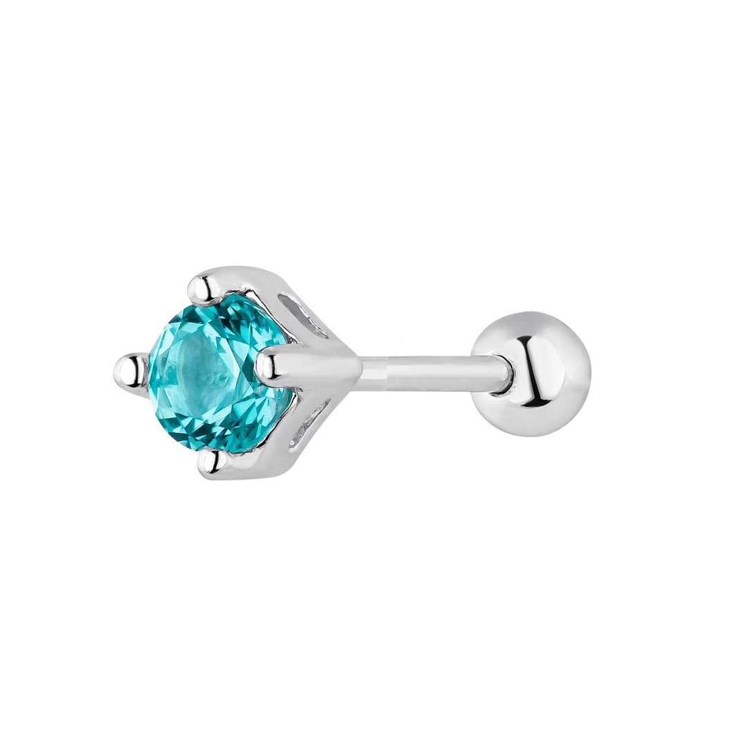 PENDIENTE PIERCING DE PLATA LUZ-TRAGUS