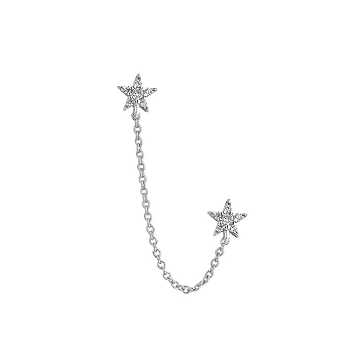 ORECCHINO PIERCING MULTIPLO IN ARGENTO STELLAR COUPLE