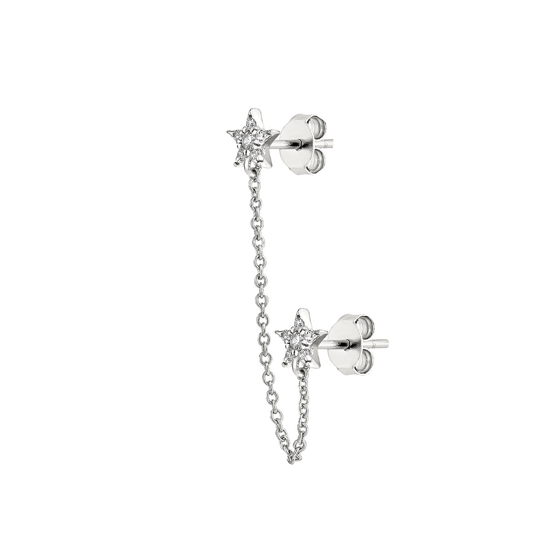 ORECCHINO PIERCING MULTIPLO IN ARGENTO STELLAR COUPLE