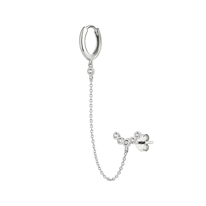 PENDIENTE PIERCING MÚLTIPLE DE PLATA BERENICE