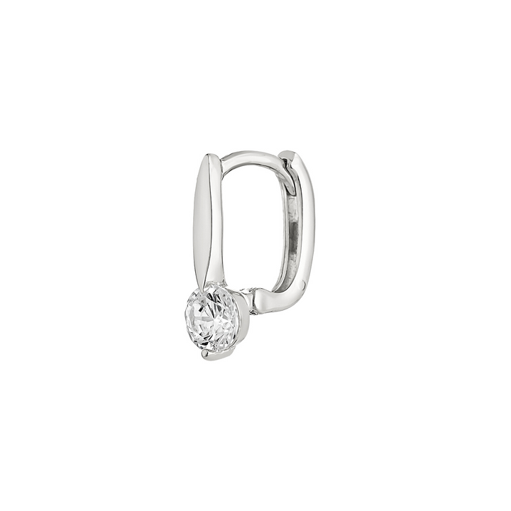 PENDIENTE PIERCING ARO DE PLATA MINA