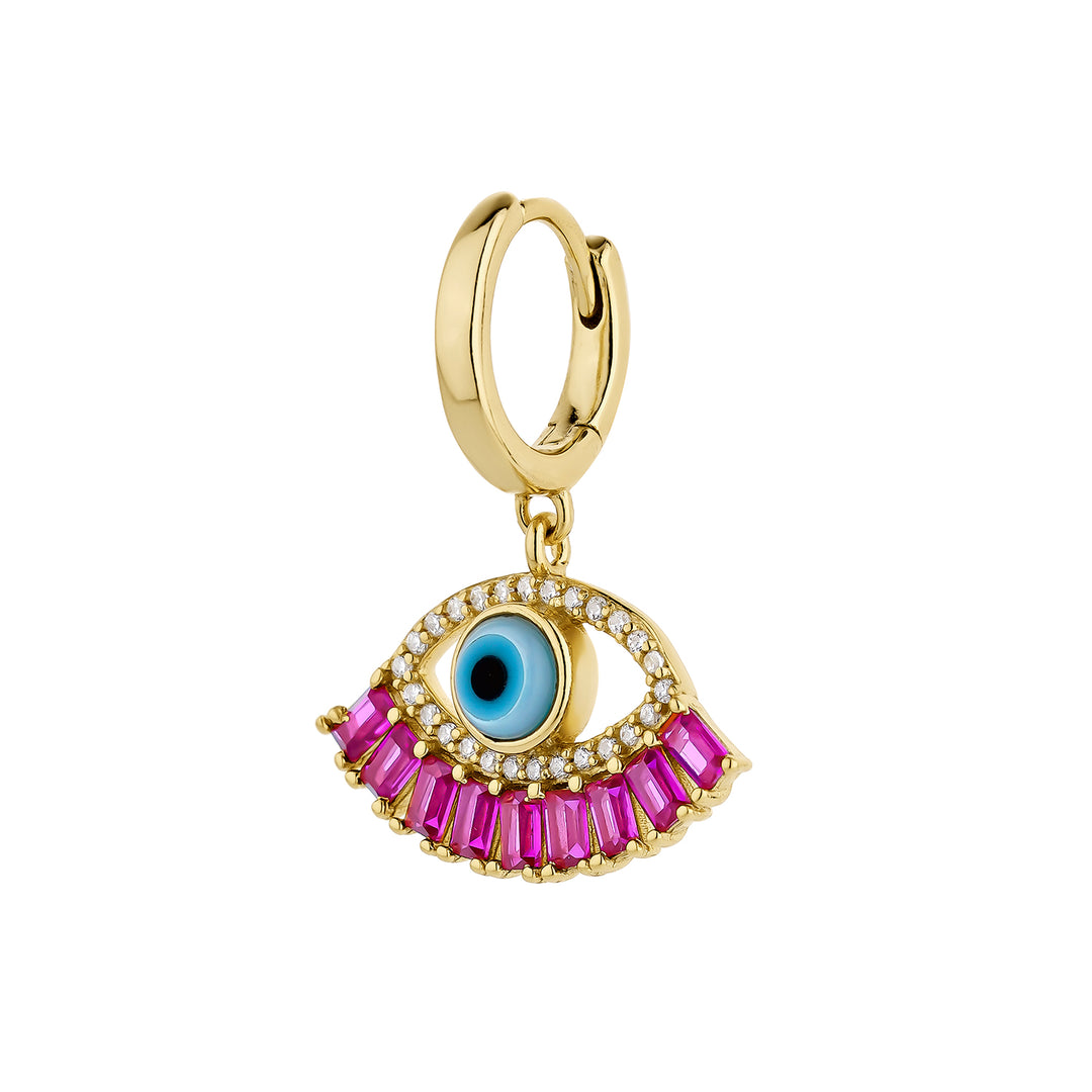 PENDIENTE PIERCING ARO GREEK EVILEYE