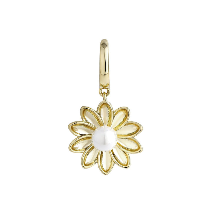PENDIENTE PIERCING ARO FLOWER PEARL