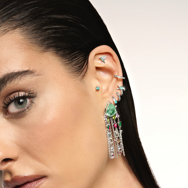 ORECCHINO PIERCING CERCHIO IN ARGENTO BIANCO SOPHIE