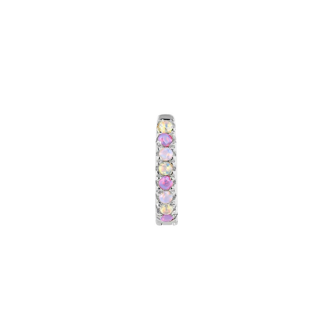 PENDIENTE PIERCING ARO DE PLATA LILA SOPHIE