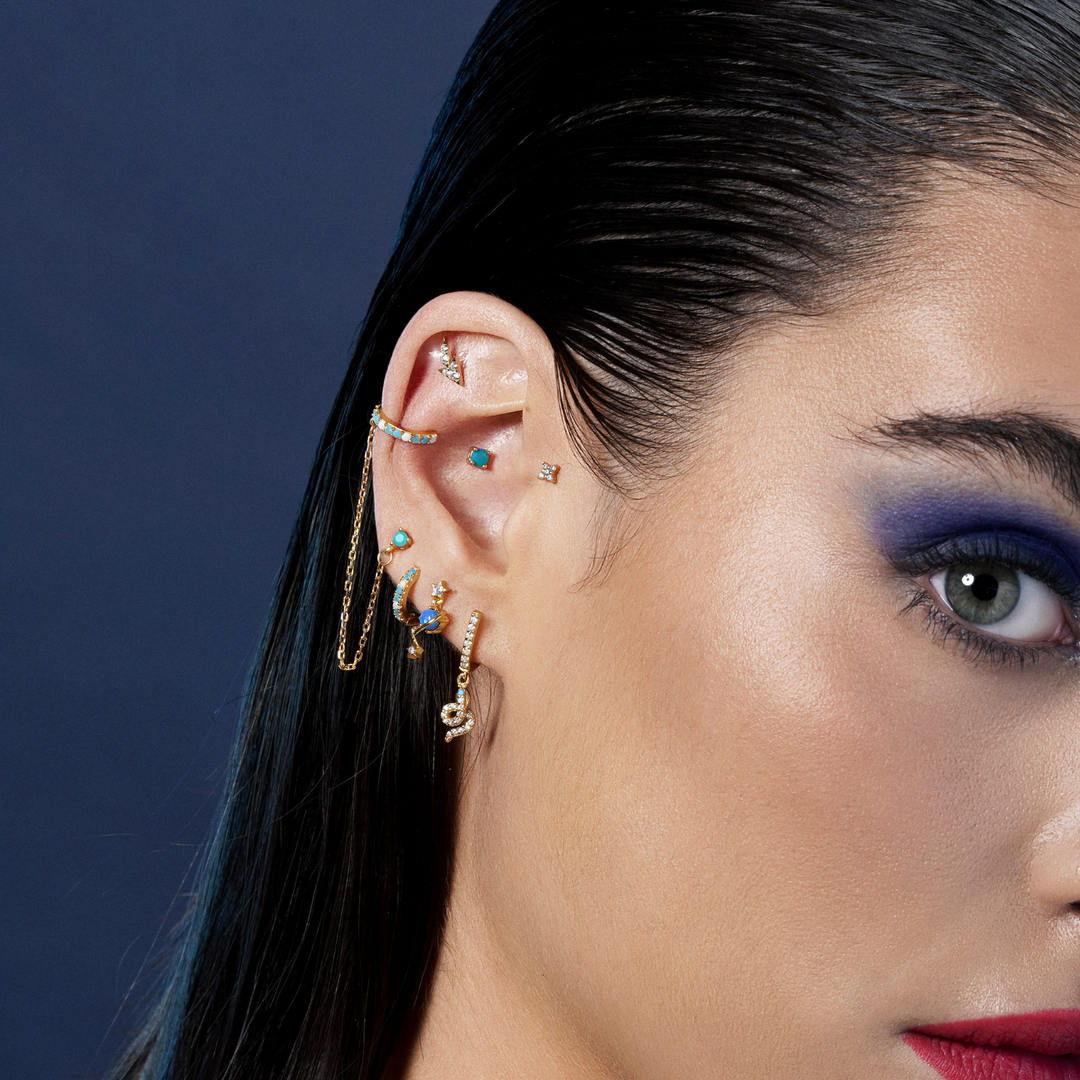 ORECCHINO PIERCING MULTIPLO SANZA