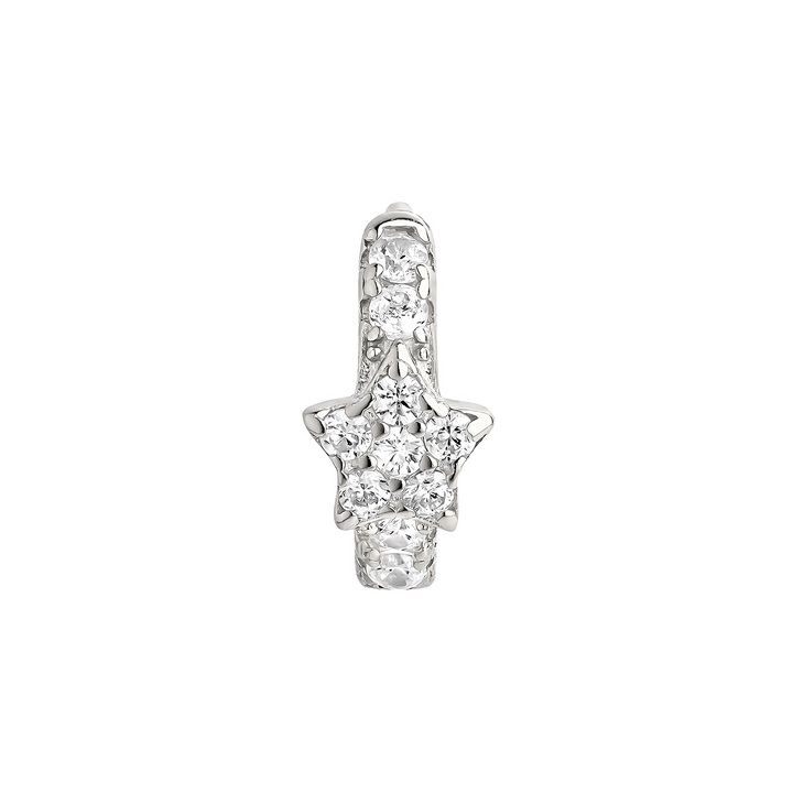 PENDIENTE PIERCING ARO DE PLATA DASH