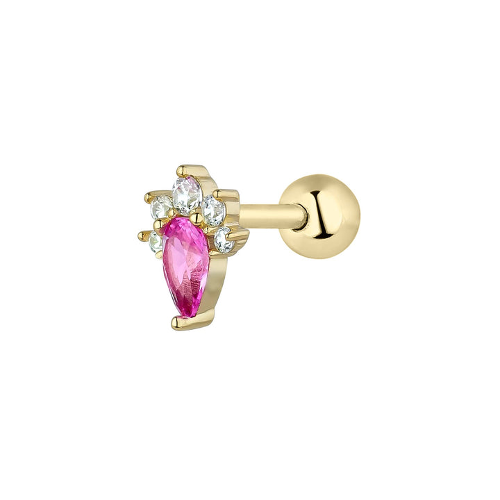 ORECCHINO PIERCING ROSA LOIDA