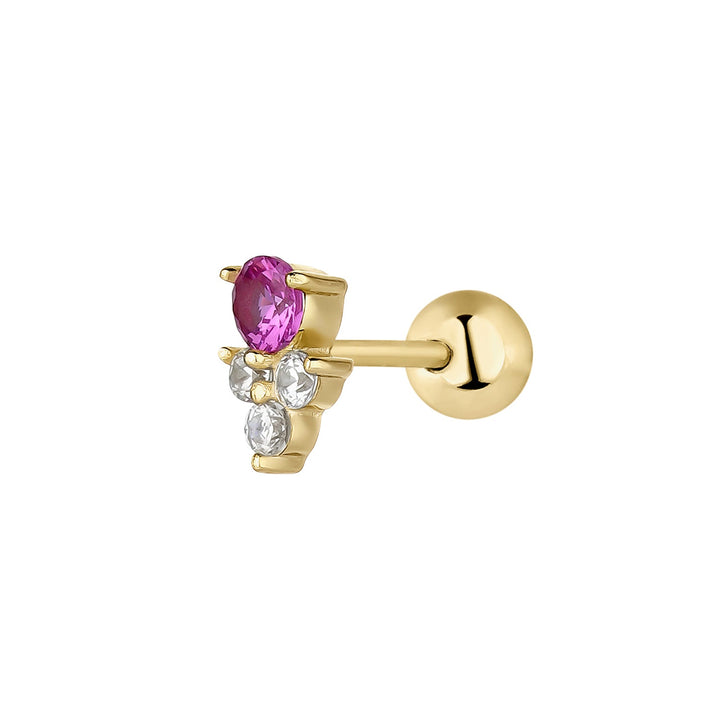 ORECCHINO PIERCING ROSA ZAIR