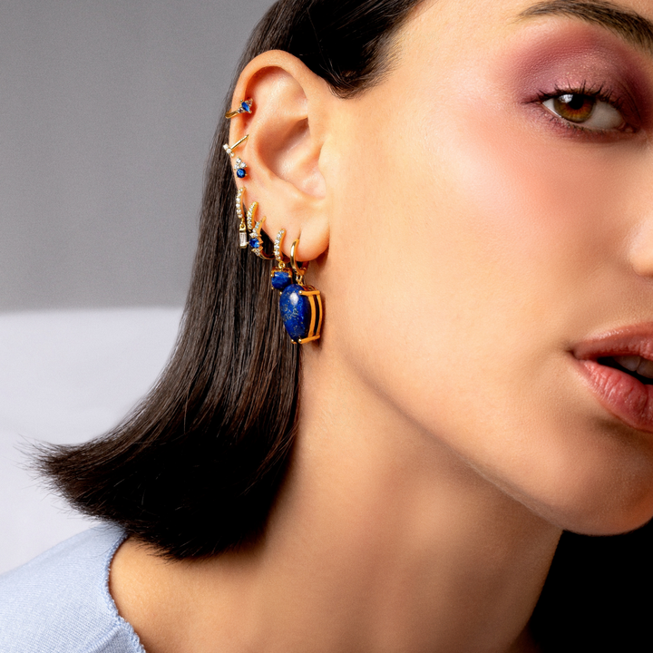 ORECCHINO PIERCING BLU ZAIR
