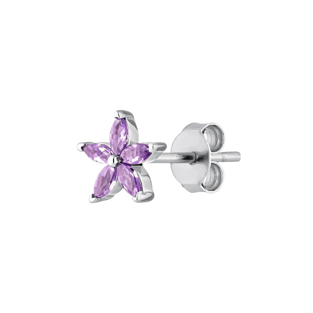 PENDIENTE PIERCING DE PLATA CALENDULA