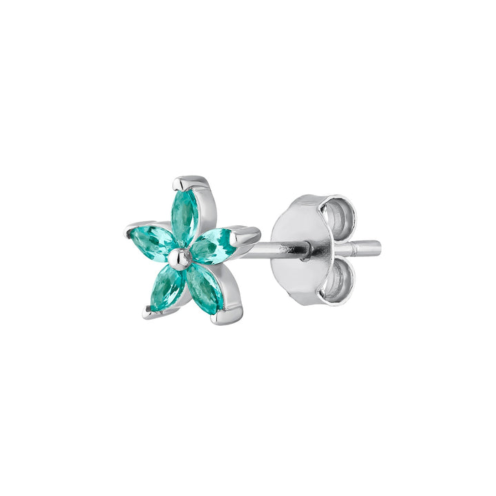 ORECCHINO PIERCING IN ARGENTO BLU CALENDULA