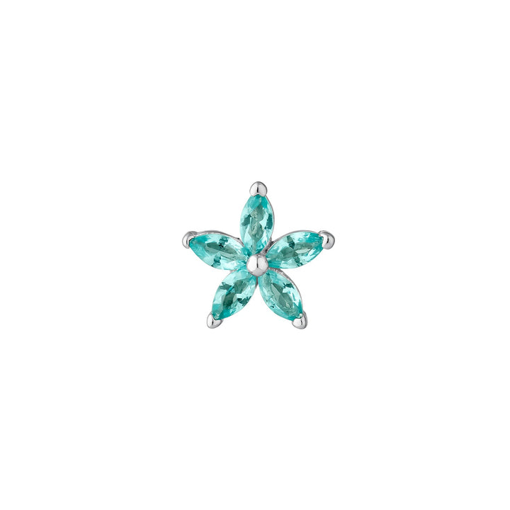 ORECCHINO PIERCING IN ARGENTO BLU CALENDULA