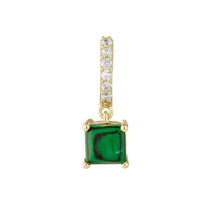 PENDIENTE PIERCING ARO VERDE LAVANYA