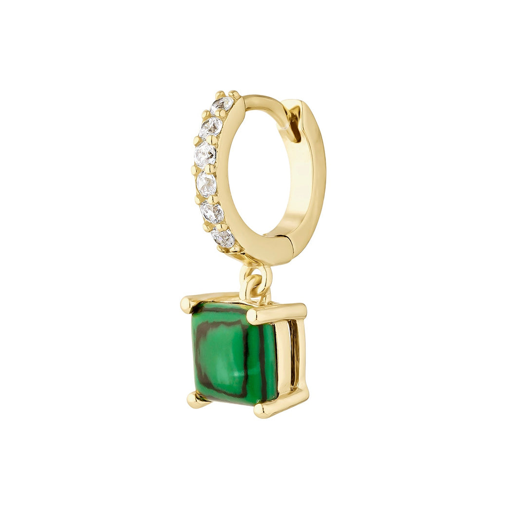 PENDIENTE PIERCING ARO VERDE LAVANYA