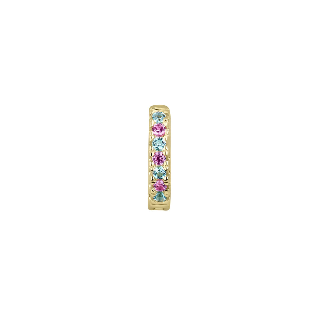 PENDIENTE PIERCING ARO ORO AMARILLO PARAIBA SOPHIE