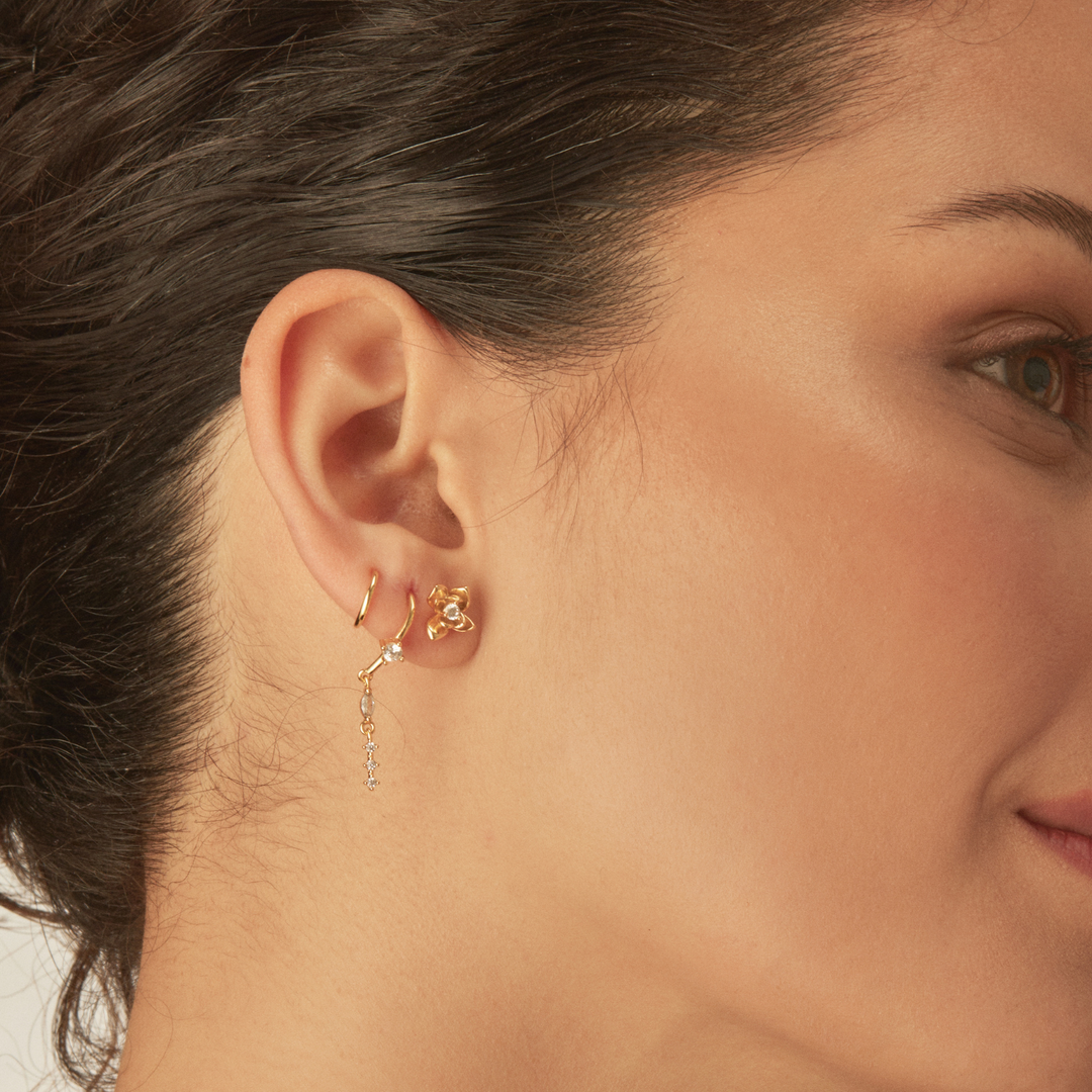 ORECCHINO PIERCING GOLDEN-ROSE