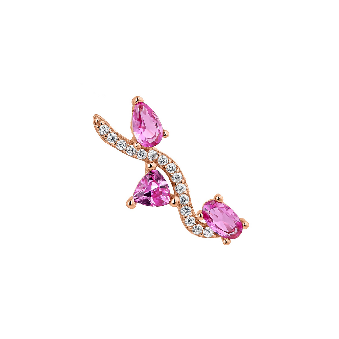 PENDIENTE TREPADOR ORO ROSA AVANI
