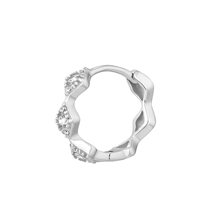 PENDIENTE PIERCING ARO DE PLATA ZURA