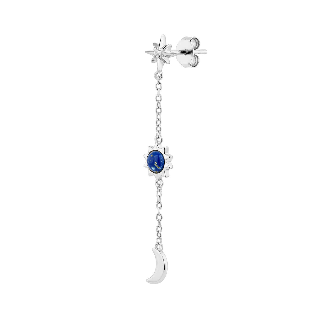 PENDIENTE PIERCING DE PLATA COSMIC-GALAXY