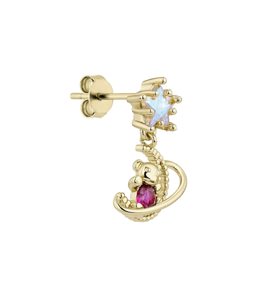 PENDIENTE PIERCING PINK-GALAXY