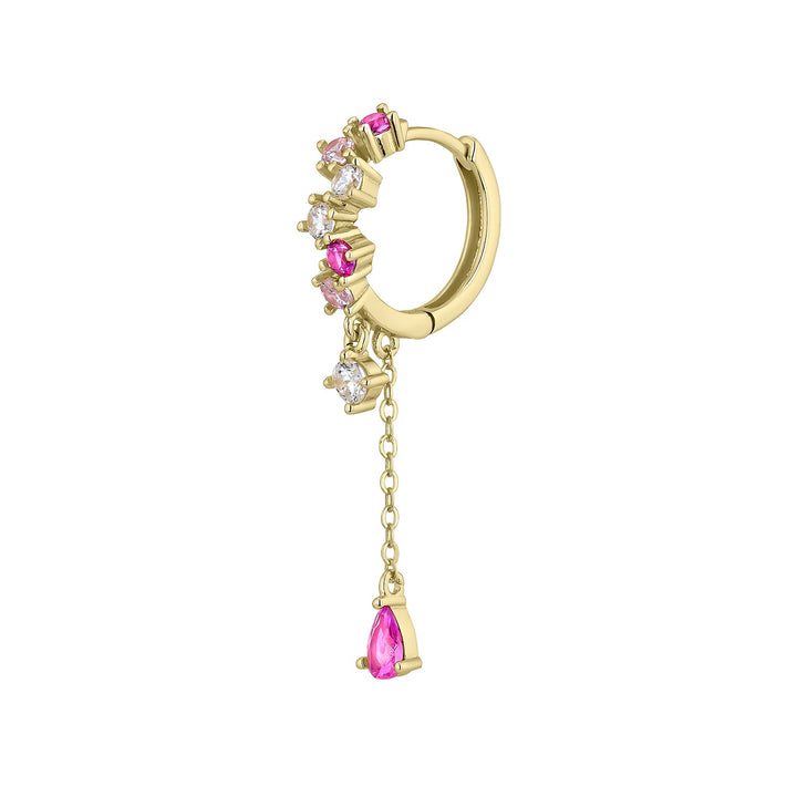 PENDIENTE PIERCING ARO ORO AMARILLO KESHIA