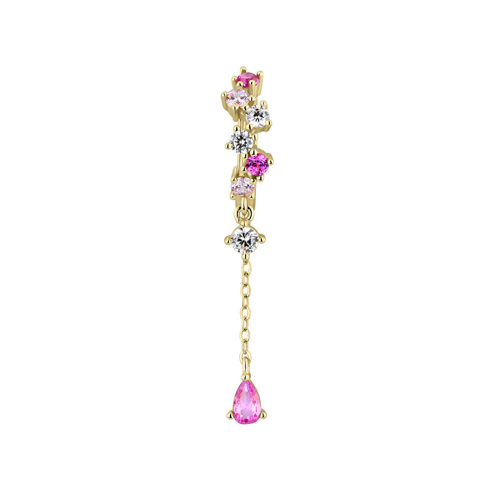 PENDIENTE PIERCING ARO ORO AMARILLO KESHIA