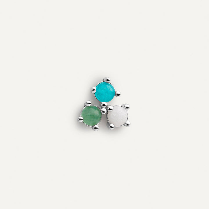 PENDIENTE PIERCING GRIS ZEPHYRA