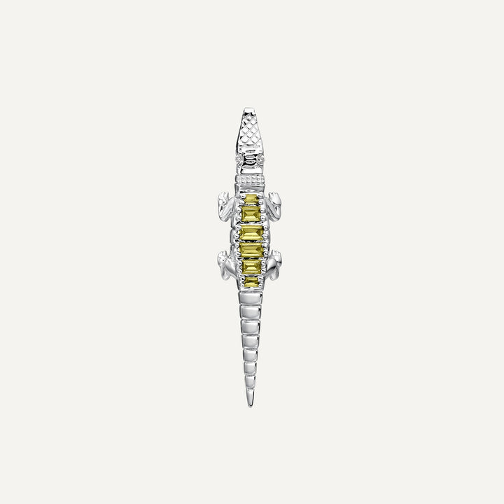 PENDIENTE PIERCING PLATA ALIGATOR