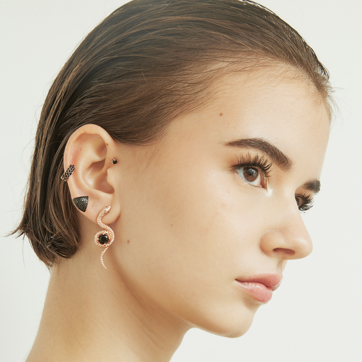 PENDIENTE PIERCING ORO ROSA NAHA