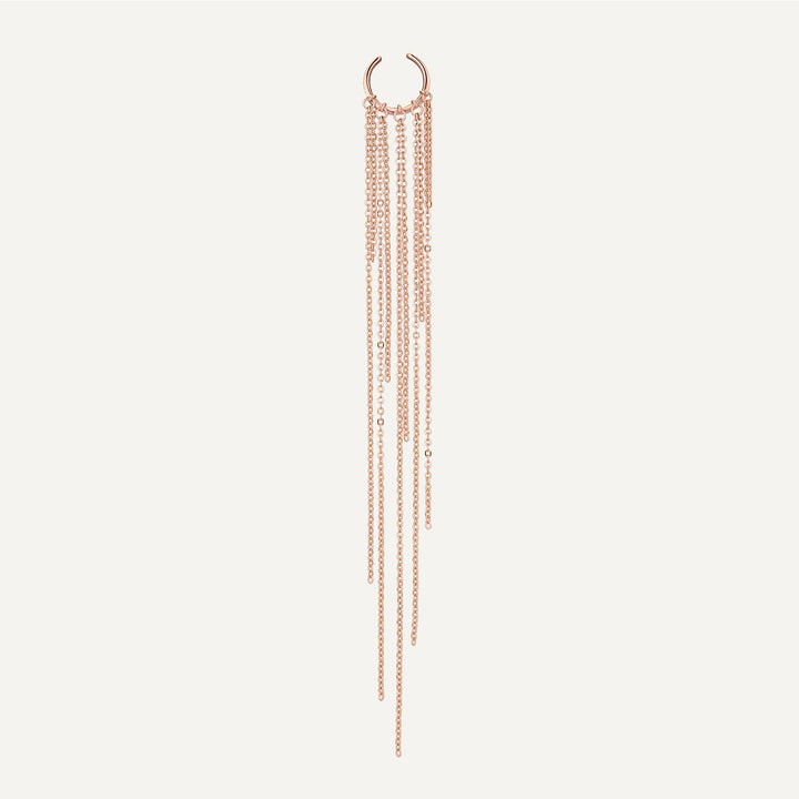 EAR CUFF ORO ROSA CASCADE
