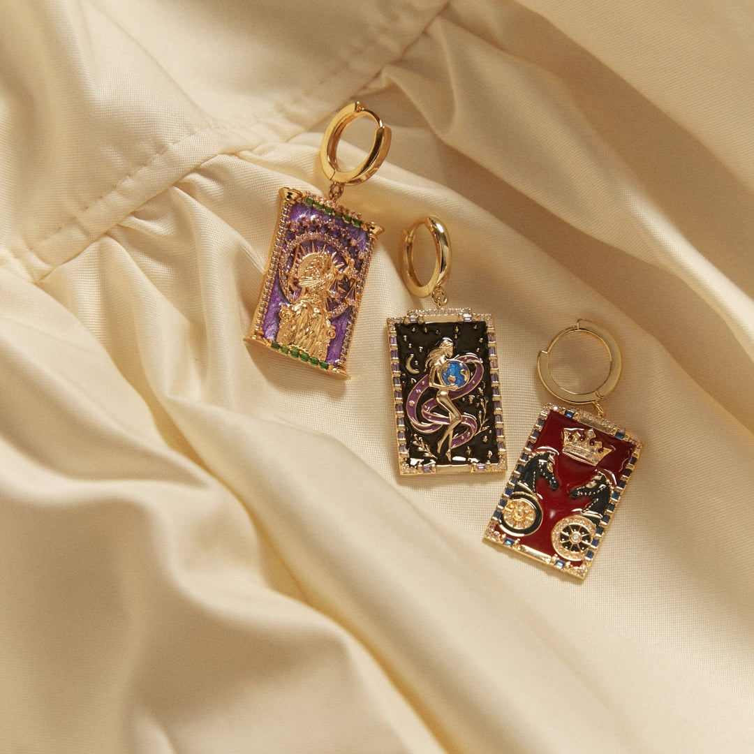 PENDIENTE PIERCING ARO TAROT LA JUSTICIA