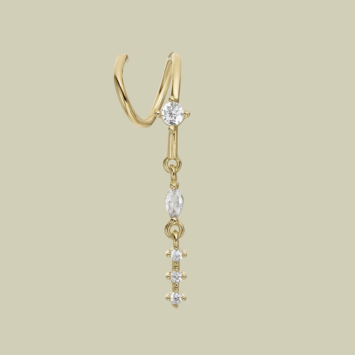 PENDIENTE PIERCING GOLD TREVI